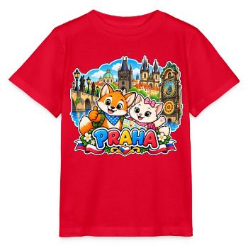 Tavi & Nela in Praha - Stanley/Stella Kinder T-Shirt MINI CREATOR  - Rot - Vorne - Jaiden (125cm)
