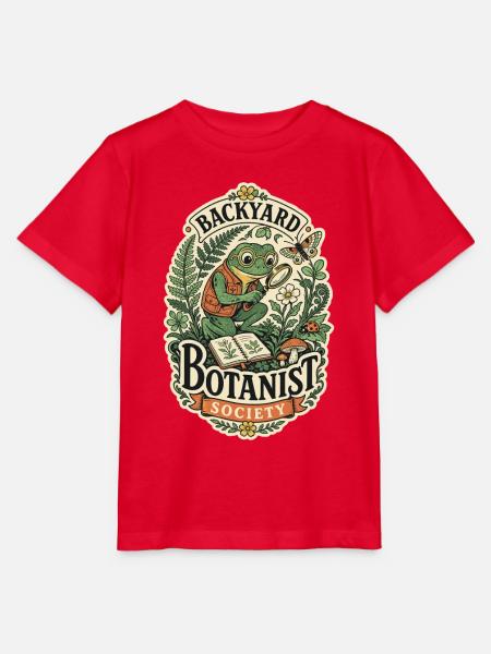 Backyard Botanist Patch - Stanley/Stella Kinder T-Shirt MINI CREATOR - Rot