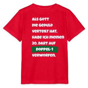 Dart vs. Geduld - Stanley/Stella Kinder T-Shirt MINI CREATOR  - Rot - Vorne - Jaiden (125cm)