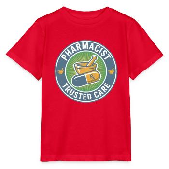 Pharmacist Trusted Care Mortar Pillen-Badge-Geschenk - Stanley/Stella Kinder T-Shirt MINI CREATOR  - Rot - Vorne - Jaiden (125cm)