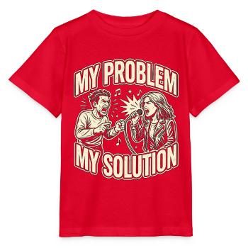 Vocalist My Problem My Pictogram Mom Lead Singer - Stanley/Stella Kinder T-Shirt MINI CREATOR  - Rot - Vorne - Jaiden (125cm)