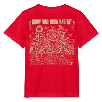 Nahrung wachsen Wachsen Lebensraum - Stanley/Stella Kinder T-Shirt MINI CREATOR  - Rot - Vorne - Jaiden (125cm)