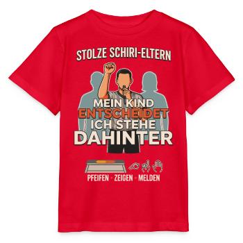 Stolze Schiri Eltern - Stanley/Stella Kinder T-Shirt MINI CREATOR  - Rot - Vorne - Jaiden (125cm)