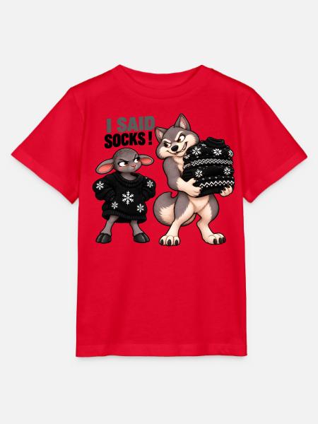 Schwarzes Schaf – Strickhumor – Socken - Stanley/Stella Kinder T-Shirt MINI CREATOR - Rot