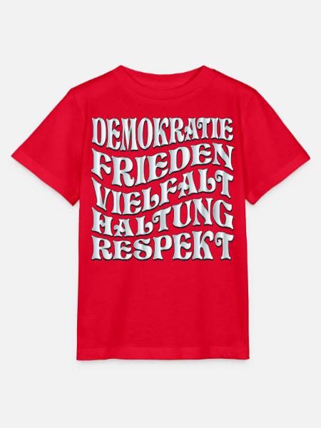 Respekt Demokratie - Stanley/Stella Kinder T-Shirt MINI CREATOR - Rot