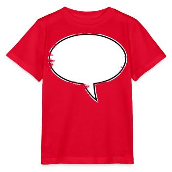 Sprechblase Design used - Stanley/Stella Kinder T-Shirt MINI CREATOR  - Rot - Vorne - Jaiden (125cm)