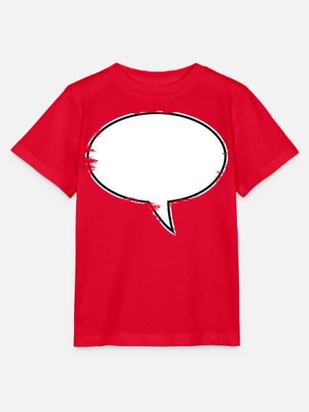 Sprechblase Design used - Stanley/Stella Kinder T-Shirt MINI CREATOR - Rot