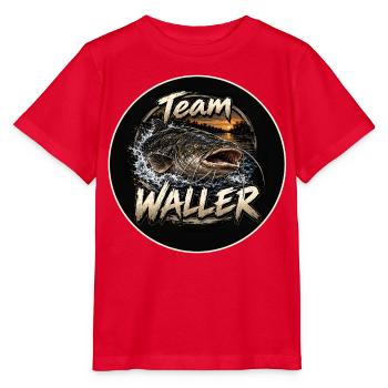 Team Waller - Stanley/Stella Kinder T-Shirt MINI CREATOR  - Rot - Vorne - Jaiden (125cm)