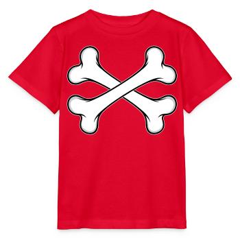 Hundeknochen gekreuzt - Stanley/Stella Kinder T-Shirt MINI CREATOR  - Rot - Vorne - Jaiden (125cm)