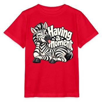 Zebra - Stanley/Stella Kinder T-Shirt MINI CREATOR  - Rot - Vorne - Jaiden (125cm)
