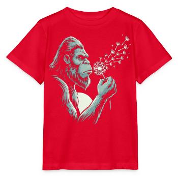 Bigfoot bläst Löwenzahn Vintage - Stanley/Stella Kinder T-Shirt MINI CREATOR  - Rot - Vorne - Jaiden (125cm)