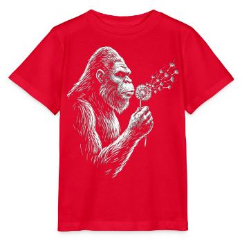 Bigfoot bläst Löwenzahn Vintage - Stanley/Stella Kinder T-Shirt MINI CREATOR  - Rot - Vorne - Jaiden (125cm)