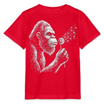 Bigfoot bläst Löwenzahn Vintage - Stanley/Stella Kinder T-Shirt MINI CREATOR  - Rot - Vorne - Jaiden (125cm)
