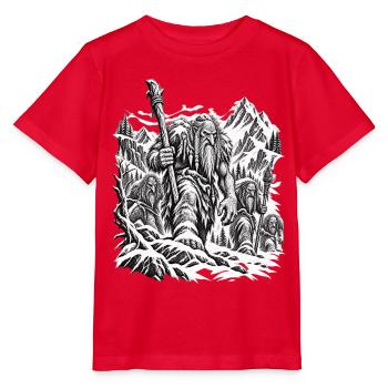 Bergtrolle – Unheimlicher Marsch - Stanley/Stella Kinder T-Shirt MINI CREATOR  - Rot - Vorne - Jaiden (125cm)