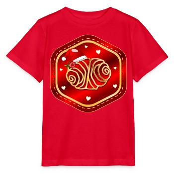 Weihnachten Hamburg Franzbrötchen - Stanley/Stella Kinder T-Shirt MINI CREATOR  - Rot - Vorne - Jaiden (125cm)