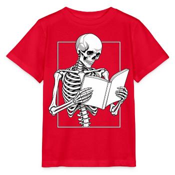 Skelett im Roman versunken - Stanley/Stella Kinder T-Shirt MINI CREATOR  - Rot - Vorne - Jaiden (125cm)