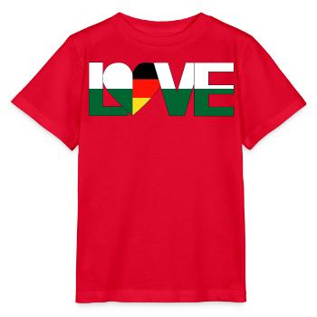 love heart Saxony Germany home country - Stanley/Stella MINI CREATOR Kids’ T-Shirt - red - Front - Jaiden (125cm)
