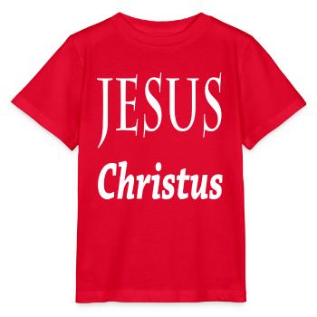 Jésus-Christ - T-shirt bio MINI CREATOR Stanley/Stella Enfant - rouge - Devant - Jaiden (125cm)