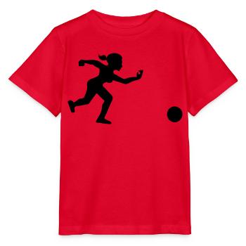 joueuse de bowling lance sa boule - T-shirt bio MINI CREATOR Stanley/Stella Enfant - rouge - Devant - Jaiden (125cm)