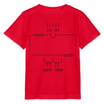 ascii art: troll + your text - T-shirt bio MINI CREATOR Stanley/Stella Enfant - rouge - Devant - Jaiden (125cm)