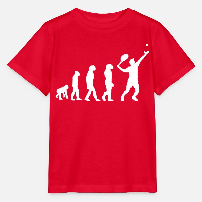 Tennis Evolution - Stanley/Stella Kinder T-Shirt MINI CREATOR  - Rot