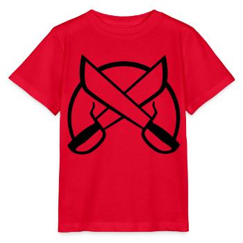 Wing Chun 1 - Stanley/Stella Kinder T-Shirt MINI CREATOR  - Rot - Vorne - Jaiden (125cm)