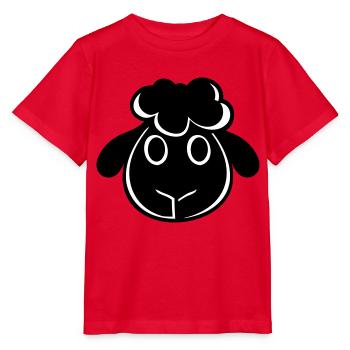 Schwarzes Schaf Gesicht Kopf Klein Süß Niedlich - Stanley/Stella Kinder T-Shirt MINI CREATOR  - Rot - Vorne - Jaiden (125cm)