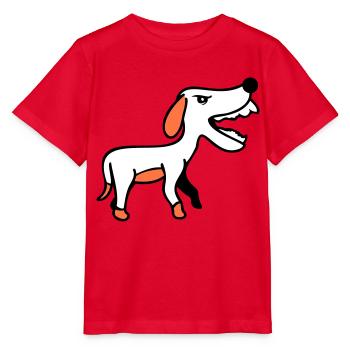Dog, Furious, Biting, , Aggressive, Attack - Stanley/Stella MINI CREATOR Kids’ T-Shirt - red - Front - Jaiden (125cm)
