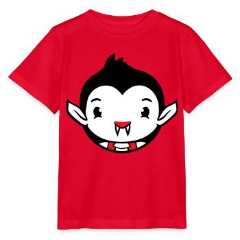 Duck Vampire Halloween Costume Bloodsucker Monster - Stanley/Stella MINI CREATOR Kids’ T-Shirt - red - Front - Jaiden (125cm)