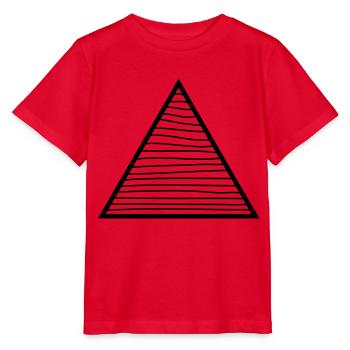 Triangle - T-shirt bio MINI CREATOR Stanley/Stella Enfant - rouge - Devant - Jaiden (125cm)