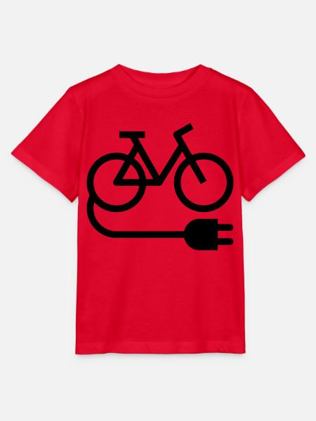 E-bike - Stanley/Stella Kinder T-Shirt MINI CREATOR  - Rot