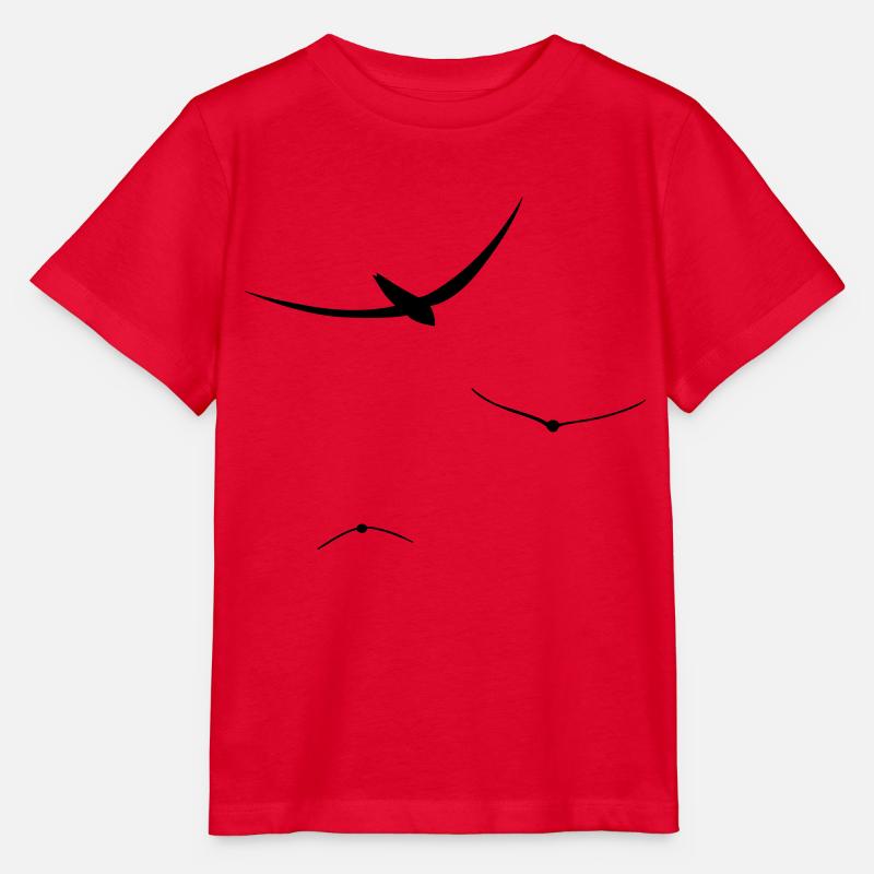 oiseaux vol libre - T-shirt bio MINI CREATOR Stanley/Stella Enfant - rouge