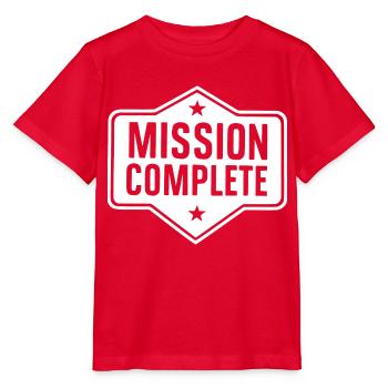 Mission accomplie - T-shirt bio MINI CREATOR Stanley/Stella Enfant - rouge - Devant - Jaiden (125cm)