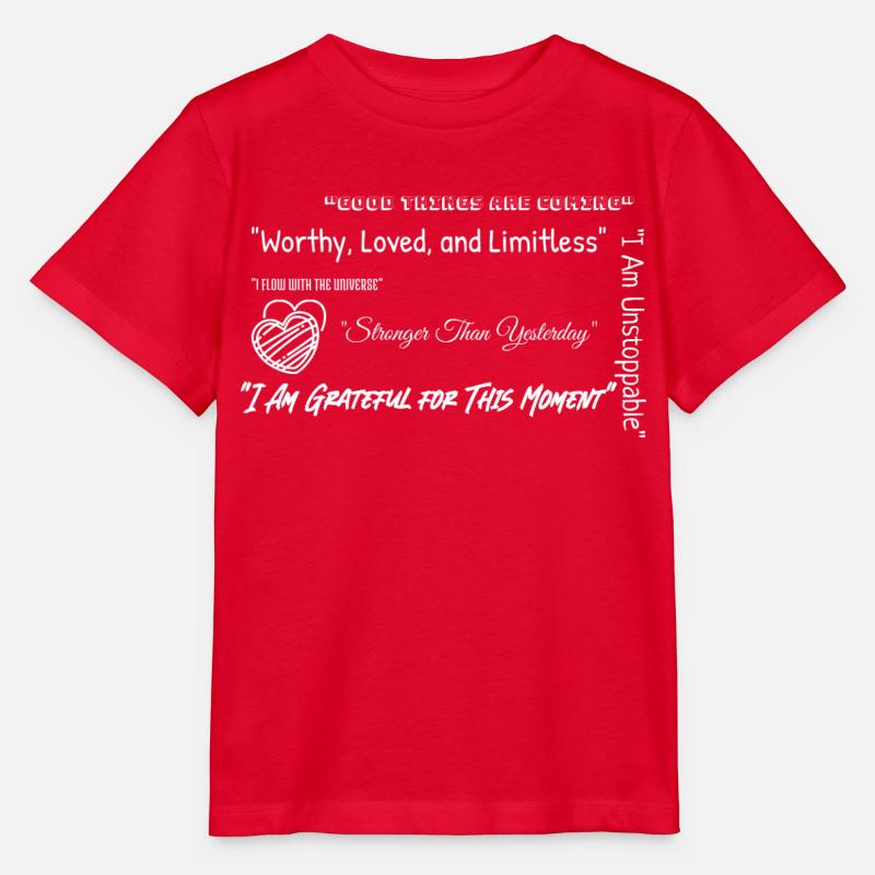 Énergie d’affirmation - T-shirt bio MINI CREATOR Stanley/Stella Enfant - rouge