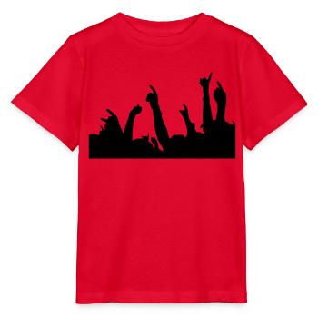 metal fingers - Stanley/Stella MINI CREATOR Kids’ T-Shirt - red - Front - Jaiden (125cm)