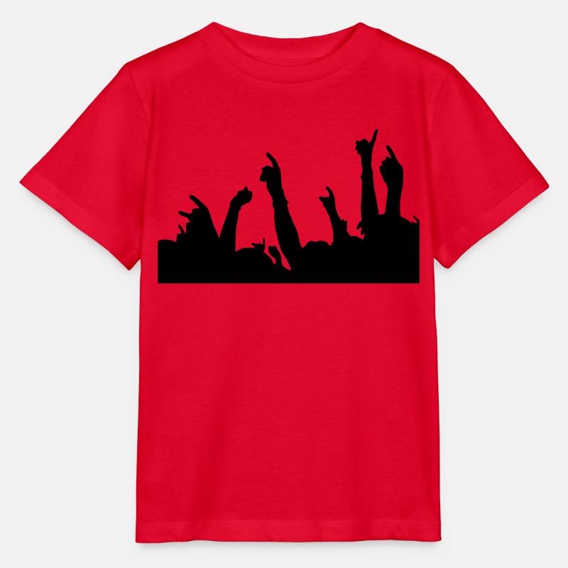 doigts métalliques - T-shirt bio MINI CREATOR Stanley/Stella Enfant - rouge