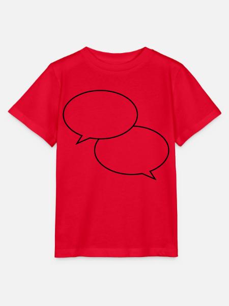 sprechblasen - Stanley/Stella Kinder T-Shirt MINI CREATOR - Rot