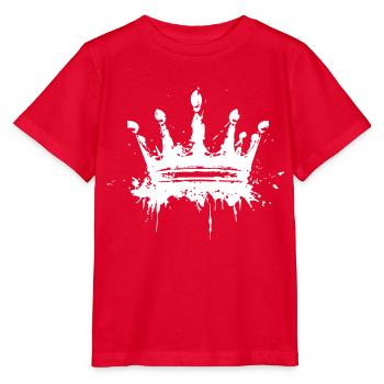 Crown Symbol King Queen - Stanley/Stella MINI CREATOR Kids’ T-Shirt - red - Front - Jaiden (125cm)