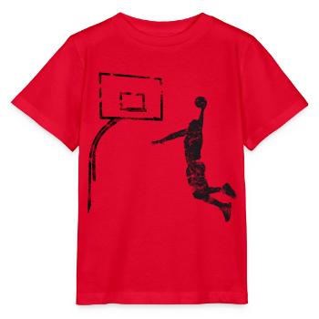 Basket-ball Basketball Basket - T-shirt bio MINI CREATOR Stanley/Stella Enfant - rouge - Devant - Jaiden (125cm)