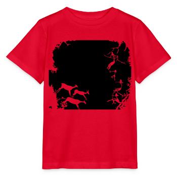 Steinzeit - stone age - jäger - chaser - hunter - Stanley/Stella Kinder T-Shirt MINI CREATOR  - Rot - Vorne - Jaiden (125cm)