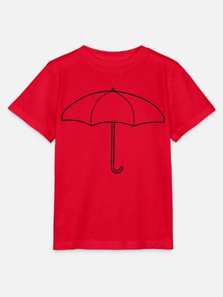 Design Roter Regenschirm - Stanley/Stella Kinder T-Shirt MINI CREATOR  - Rot