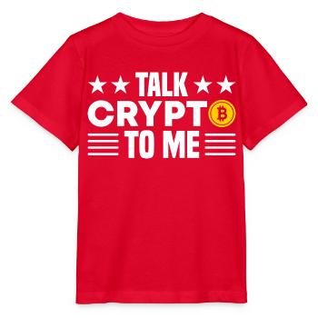 Crypto - T-shirt bio MINI CREATOR Stanley/Stella Enfant - rouge - Devant - Jaiden (125cm)