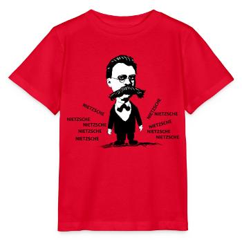Nietzsche - T-shirt bio MINI CREATOR Stanley/Stella Enfant - rouge - Devant - Jaiden (125cm)