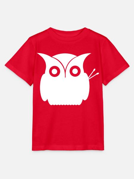 Eule mit Drumsticks - Stanley/Stella Kinder T-Shirt MINI CREATOR - Rot