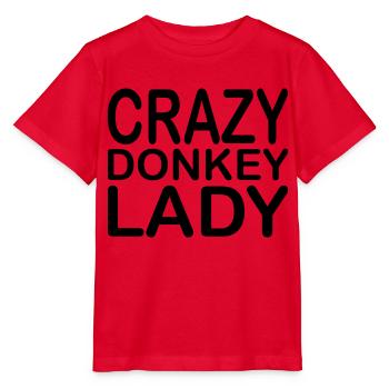 Donkey Esel - Stanley/Stella MINI CREATOR Kids’ T-Shirt - red - Front - Jaiden (125cm)