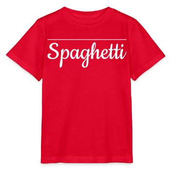 spaghetti - T-shirt bio MINI CREATOR Stanley/Stella Enfant - rouge - Devant - Jaiden (125cm)