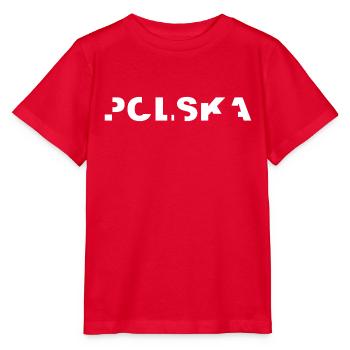 Polska Lettrage - Polen - Pologne - polnisch - T-shirt bio MINI CREATOR Stanley/Stella Enfant - rouge - Devant - Jaiden (125cm)