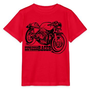 Expresso Racer - T-shirt bio MINI CREATOR Stanley/Stella Enfant - rouge - Devant - Jaiden (125cm)