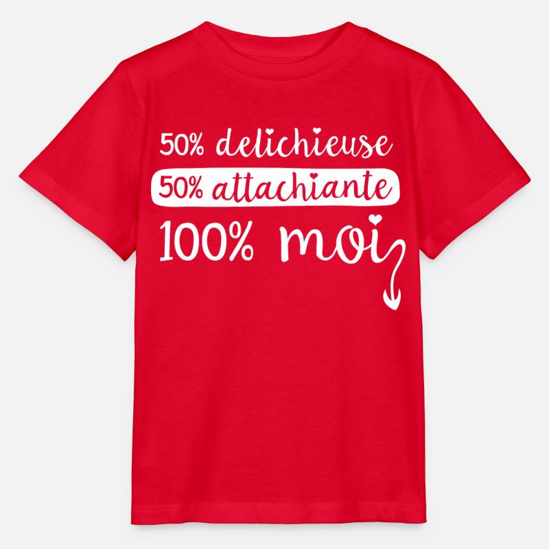 Attachiante - Delichieuse - T-shirt bio MINI CREATOR Stanley/Stella Enfant - rouge
