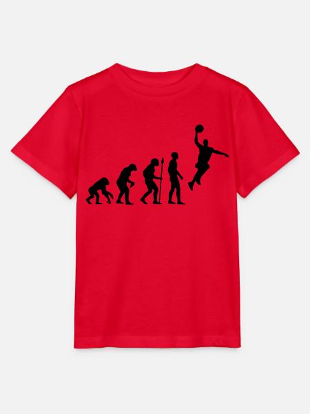 evolution_basketball___f1 - Stanley/Stella Kinder T-Shirt MINI CREATOR - Rot